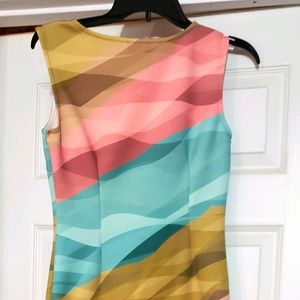 Venus colorful sleeveless dress sz small